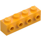 LEGO Bright Light Orange Brick 1 x 4 with 4 Studs on One Side (30414)