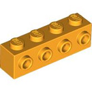 LEGO Orange clair brillant Brique 1 x 4 avec 4 Goujons sur Une Côté (30414)