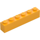 LEGO Orange clair brillant Brique 1 x 6 (3009 / 30611)