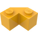 LEGO Bright Light Orange Brick 2 x 2 Facet (87620)