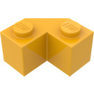 LEGO Helder Lichtoranje Steen 2 x 2 Facet (87620)