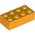 LEGO Bright Light Orange Brick 2 x 4 (3001 / 72841)