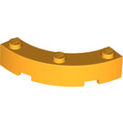 LEGO Bright Light Orange Brick 4 x 4 Round Corner (Wide with 3 Studs) (48092 / 72140)