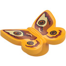 LEGO Bright Light Orange Butterfly (Smooth) with Brown Decoration (80674 / 102062)