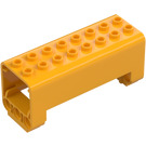 LEGO Arancione chiaro brillante Gru Sezione 3 x 8 x 4 con 6 perno Fori (3777)