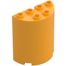 LEGO Bright Light Orange Cylinder 2 x 4 x 4 Half (6218 / 20430)