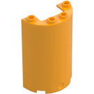 LEGO Leuchtendes helles Orange Zylinder 2 x 4 x 5 Hälfte (35313 / 85941)