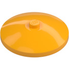 LEGO Orange clair brillant Dish 4 x 4 (Tenon solide) (3960 / 30065)