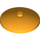 LEGO Orange clair brillant Dish 4 x 4 (Stud solide) (3960 / 30065)