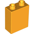 LEGO Orange clair brillant Duplo Brique 1 x 2 x 2 sans tube à l'intérieur (4066 / 76371)
