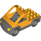 LEGO Bright Light Orange Duplo Car/Truck Base Assembly (47440 / 89608)