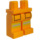 LEGO Helder Lichtoranje Firefighter Minifigure Heupen en benen (43129 / 43142)