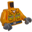 LEGO Helles Licht Orange Firefighter mit Lifejacket Minifig Torso (973 / 76382)