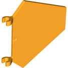 LEGO Helles Licht Orange Flagge 5 x 6 Hexagonal mit dicken Clips (17979 / 53913)