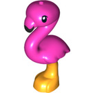 LEGO Helder Lichtoranje Flamingo met Zwart Bek en Pink Feathers (67388)