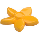 LEGO Orange clair brillant Fleur avec Pointed Pétales avec Petit Épingle (18853)