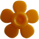 LEGO Bright Light Orange Flower with Smooth Petals (93080)