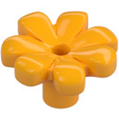 LEGO Bright Light Orange Flower with Squared Petals (without Reinforcement) (4367 / 32606)