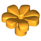 LEGO Orange clair brillant Fleur avec Squared Pétales (sans renfort) (4367 / 32606)