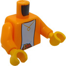 LEGO Orange clair brillant Fille dans Bright Lumière Orange Veste Minifigurine Torse (973 / 76382)