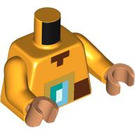 LEGO Bright Light Orange Guardian Warrior Minifig Torso (973 / 76382)