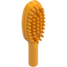 LEGO Helder lichtoranje Hairbrush met kort handvat (10 mm) (3852)