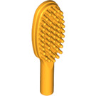 LEGO Helder Lichtoranje Hairbrush met kort handvat (10 mm) (3852)
