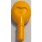 LEGO Bright Light Orange Hand Mirror with Heart