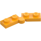 LEGO Klar lys oransje Hengsel Plate 1 x 4 (1927 / 19954)