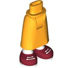 LEGO Bright Light Orange Hip with Medium Skirt with Dark Red shoes (59794)