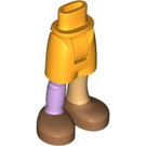 LEGO Bright Light Orange Hip with Shorts and Prosthetic Leg (105310)