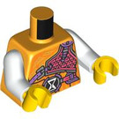 LEGO Orange clair brillant Izzie Minifig Torse (973 / 76382)
