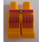 LEGO Orange clair brillant Jambes avec Courroie et Grand Striped Pockets of Clown (3815)