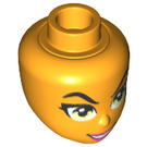 LEGO Bright Light Orange Mad Harriet Female Minidoll Head (33651 / 92198)