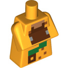 LEGO Ярко светло оранжево Minecraft Торс с Джунгла Villager Облекло с зелено и кафяво (25767 / 75417)