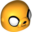 LEGO Bright Light Orange Minifigure Head. (27478)