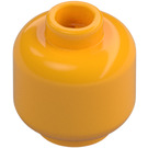 LEGO Klar Ljus Orange Minifigur Huvud (Infälld solid knopp) (3274 / 3626)