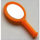 LEGO Orange clair brillant Mirror avec Oval Mirror Autocollant (72124)