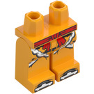 LEGO Leuchtendes helles Orange Affe King Minifigur Hüften und Beine (73200 / 105636)