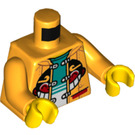 LEGO Lysorange Monkie Kid Minifig Torso (973 / 76382)