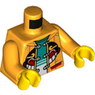 LEGO Helder Lichtoranje Monkie Kid Minifig Torso (973 / 76382)