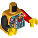 LEGO Helles Licht Orange Monkie Kid - Neck Halterung / Clip Minifig Torso (973 / 76382)