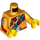 LEGO Orange clair brillant Monkie Kid - Scuba Diving Minifig Torse (973 / 76382)
