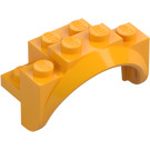 LEGO Orange clair brillant Garde-boue Brique 2 x 4 x 2 avec Roue Arche (35789)