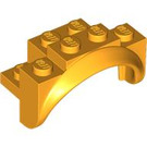 LEGO Bright Light Orange Mudguard Brick 2 x 4 x 2 with Wheel Arch (35789)