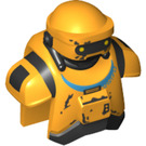 LEGO Bright Light Orange NED-B Minifigure Head (100545)