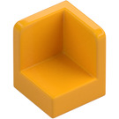 LEGO Leuchtendes helles Orange Paneel 1 x 1 Ecke mit Abgerundete Ecken (6231)