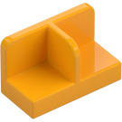 LEGO Lysorange Panel 1 x 2 x 1 med Tynd Central Divider og Rundede hjørner (18971 / 93095)