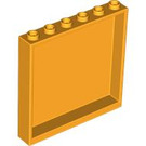 LEGO Bright Light Orange Panel 1 x 6 x 5 (35286 / 59349)