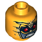 LEGO Bright Light Orange Parademon Minifigure Head (Recessed Solid Stud) (3626 / 35133)